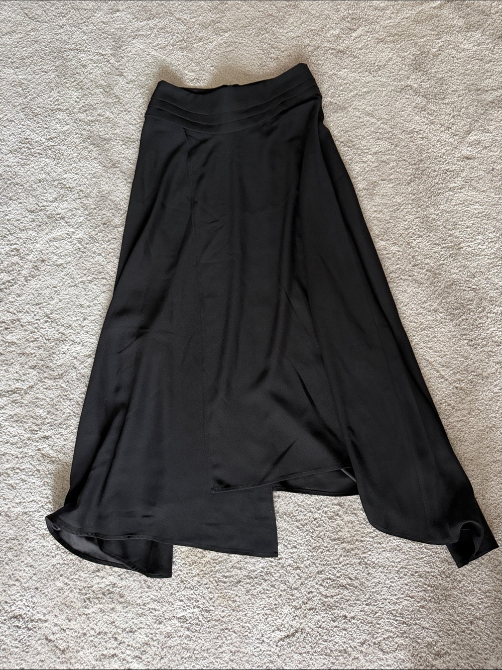 Zadig & Voltaire Black Asymmetrical Midi Skirt